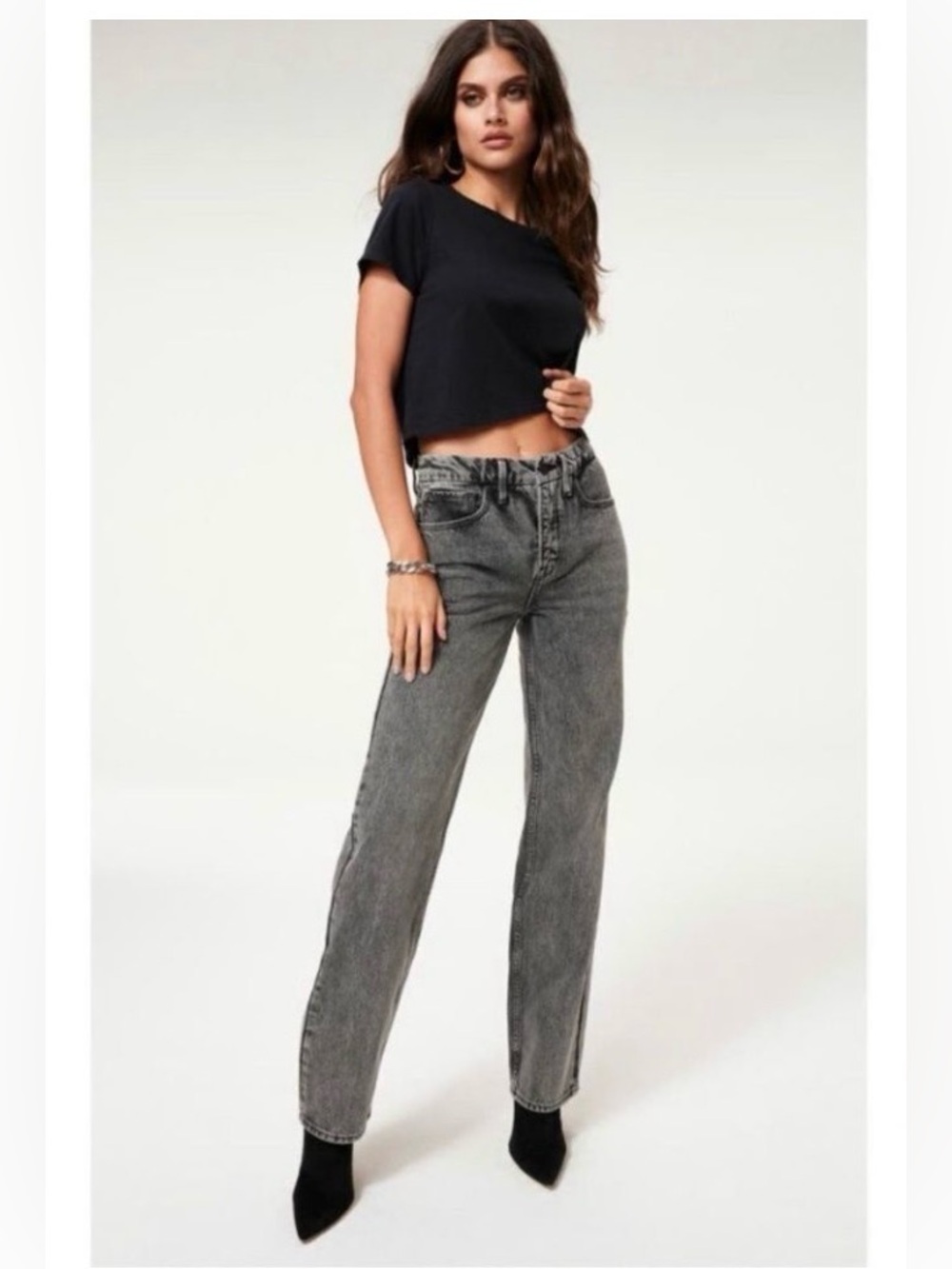 Good American Good Icon Loose Fit Jeans sz 8/29